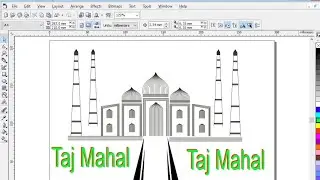 How to make in coreldraw|| 12 Taj Mahal|| DCA||ADCA||Excel|| banana shikhe