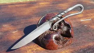 Forging a desk knife!