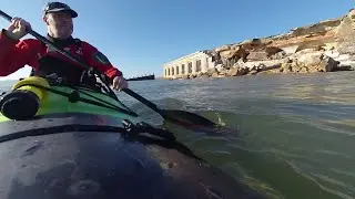 19KM NOSY AT HURST CASTLE COLLAPSE BY SEA KAYAK & SURFSKI (VALKYRIE / OCTANE)