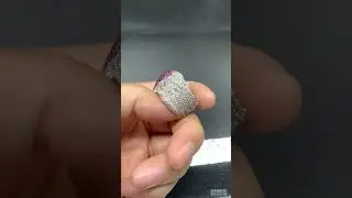 Angel Wing Ruby Paved Heart Cocktail Ring
