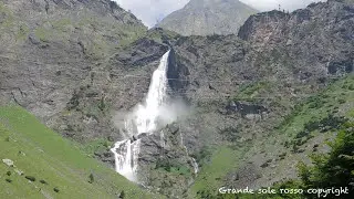 Valbondione, Bergamo, Italy. The Serio falls. The tallest waterfall in Italy.