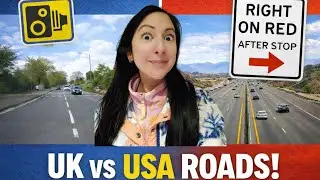 Driving in America vs the UK &mdash; What SURPRISED us the most 🚐🇺🇸🤔