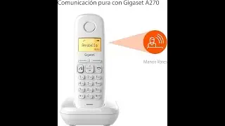 📞 #GigasetA270: Tel&eacute;fono Inal&aacute;mbrico con Manos Libres y Gran Comodidad 🗣️📲