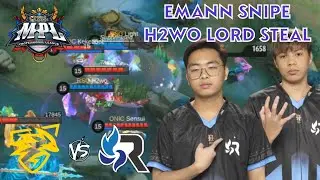 EMANN SNIPE AT H2WO LORD STEAL WINNING PLAY - RSG Slate PH vs ONIC Philippines Highlights