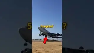 Why is this 747 flying with 5 engines?