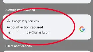 account action required | android