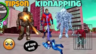 All evil hero kidnappe to tipson in rope hero vice town game | part-8 | black spider 2.0