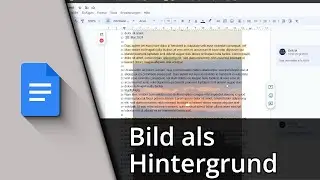 Google Docs Bild als Hintergrund | Google Docs Wasserzeichen ✅ Tutorial
