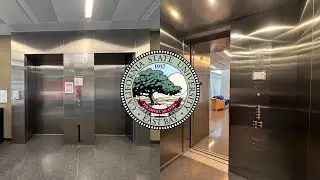 Nice KONE EcoDisc Traction Elevators - Student Support Building - CSU East Bay in Hayward, CA.