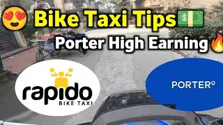 🤩Bike Taxi Real Earning| Porter Full Day Earning| Uber Parcel Delivery|