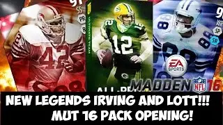 MUT 16 PACK OPENING | NEW LEGENDS IRVIN AND LOTT! ELITE PULL! Madden 16 Ultimate Team