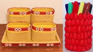 DIY Pencil/pen holder ideas || how to make pen stand at home ||best out of waste|| DIY crafts ideas