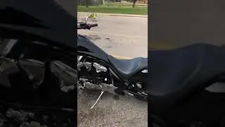 13 Honda Fury with Cobra exhaust minus baffles.