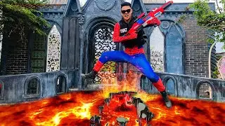 Patrol Spider X Warriors Nerf Guns Eruption Lava + More Stories | Compilation Best Nerf Guns Movies