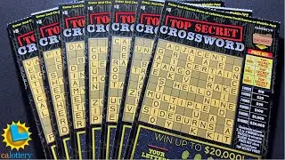 7 TOP SECRET CROSSWORD SCRATCH OFF TICKETS TO PLAY!