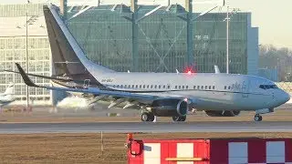 [FullHD] Netherlands Government B737BBJ (9H-BBJ) Landing at Munich Airport!