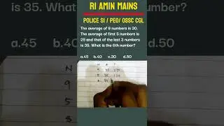 Math for RI AMIN / police SI / PEO #ossc #odishapolicesiexam #opscaso #ossscpeo #ossccgl2025