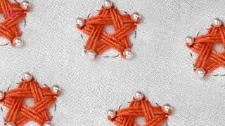 All overs Star embroidery handwork design tutorial,, 🪡⭐🥰