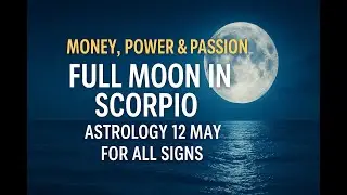 Full Moon in Scorpio  Money Power Sex 12 May 2025