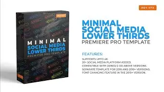 Minimal Social Media Lower Thirds Premiere Pro Template.