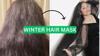 My winter DIY Hair Mask | dry hair treatment & solution| frizzy hair solution| dry hair home remedy 