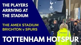 ANTONIO CONTE AND THE TOTTENHAM HOTSPUR SQUAD ARRIVING AT THE AMEX STADIUM: Brighton v Spurs