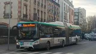 Bus 143 RATP | CabRide Timelapse | UBW 18m Hybride