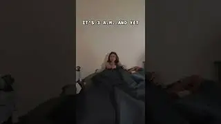 WHY IS SHE STILL AWAKE??? #insomnia #funny #shorts