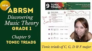 ABRSM Music Theory - 'Discovering Music Theory' Grade 1 Ch.9 'Tonic Triads' Walkthrough Sample