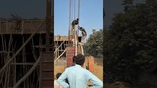 😱 Amazing technique column casting work #heavycivil #civilxpress #constructionproject