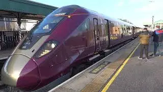 C0045 Chesterfield Station / EMR : New 'Aurora' bi-mode  5 car set heading for London...3/12/25
