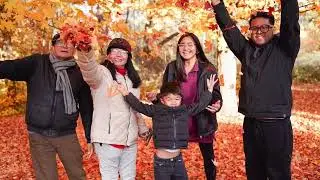 Family in the Fall Forest!! Our Happiest Photoshoot Yet 🍂