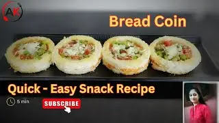 Cheesy Discs | Easy To Make Bread Coin |Bread Coins Recipe | Quick Snack Recipe - Arpi's Kitchen