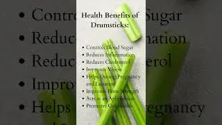 Drumsticks - Vitamins, Minerals, Nutrients & Benefits