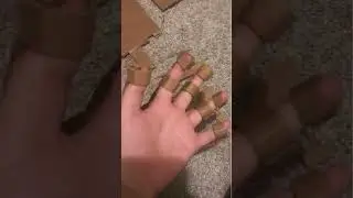 Making a cardboard hand #youtubeshorts #cool