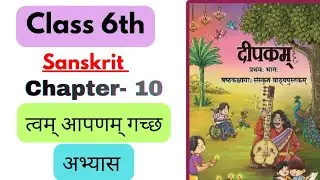 त्वं आपणम् गच्छ अभ्यास || Class 6 Sanskrit ch-10  Question Answer || NCERT Sanskrit Class 6 ch 10 
