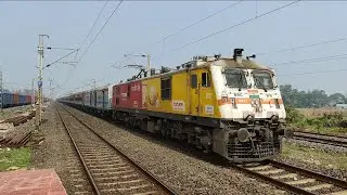 Fortune chakki fresh ata livery BRC WAP7, Shipra Express is thundering through BRPA
