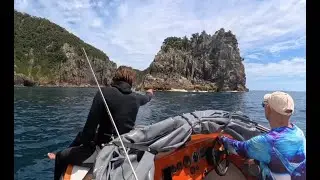 Exploring waters around Little Barrier Island, New Zealand
