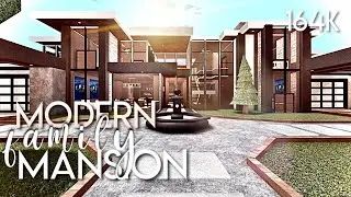 ROBLOX | Bloxburg: Modern Roleplay Family Mansion 164k (NO LARGE PLOT) | House Build