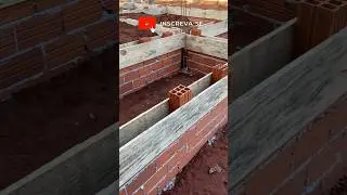VIGA BALDRAME POR CIMA DOS BLOCOS #arquitetura #shortsyoutube #obra #casamoderna #casa