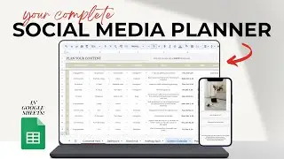 How to plan Content in Google Sheets | Content Calendar, Analytics, Branding & Finances