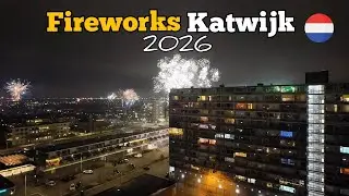 🎆 Massive & Spectacular New Year 2026 Fireworks — Fire & Firefighting in Katwijk, Netherlands 🇳🇱