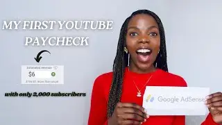 MY FIRST YOUTUBE PAYCHECK | How to get monetized fast in 2025! + How much YouTube paid me