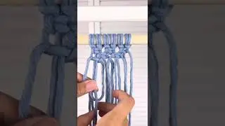 Macrame Pattern Tutorial: how to create alternating square knots