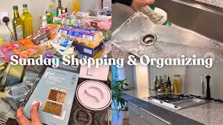 Sunday Reset | Grocery Shopping, Cleaning & Organizing (Aldi + Polish Shop) #kitchenorganization