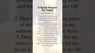 5 Quick Prayers for Strength, Peace, and Clarity Today #love #quotes #jesus