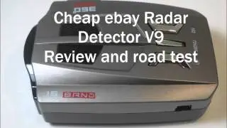 Cheap ebay Radar detector V9 grey review road test
