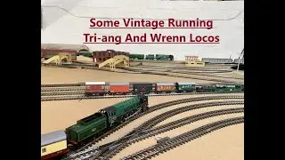 A Little Bit Of Vintage Tri-ang Hornby And Wrenn Passenger Train Running On The Super 4 Mainlines