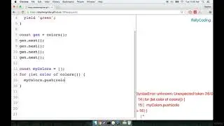 053 The Big Reveal on ES6 Generators