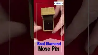 100% Real Diamond Nose Pin #diamondnosepin #reels #shortsfeed #shorts